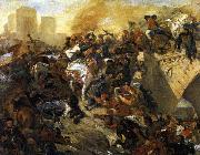 Eugene Delacroix, The Battle of Taillebourg